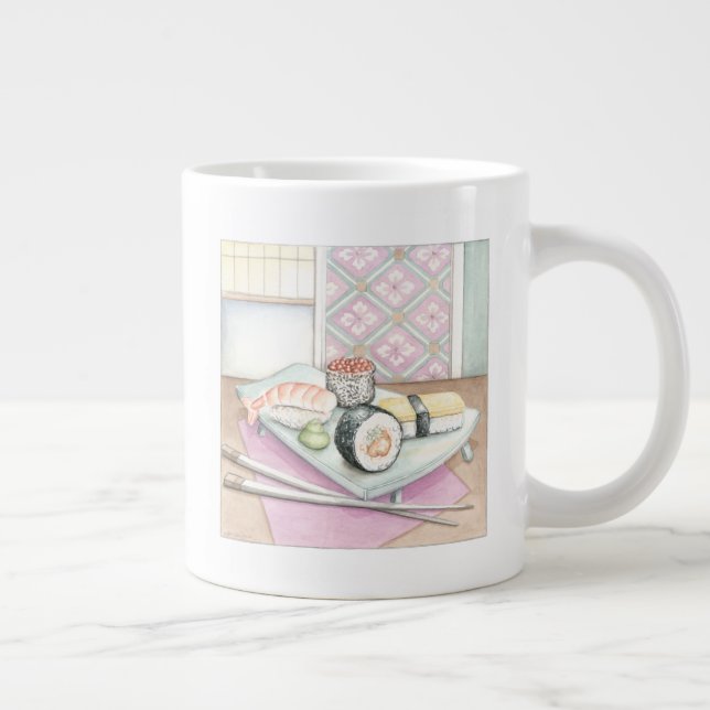 Tafel aus Sushi mit Chopsticks Jumbo-Tasse (Rechts)