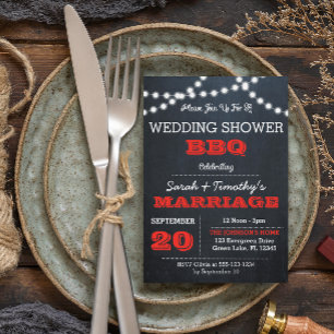 Tafel beleuchtet rotes Wedding Brautparty Einladung