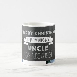 Tafel Custom Foto Bester Onkel Weihnachten Tasse