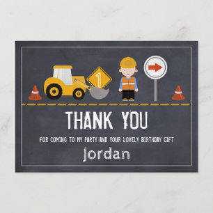 Tafel danken Ihnen im Bau zu kardieren Dankeskarte