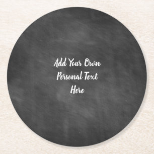 Tafel, die personalisierten Text Wedding ist Runder Pappuntersetzer
