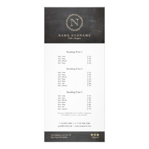 Tafel-elegantes schickes werbekarte