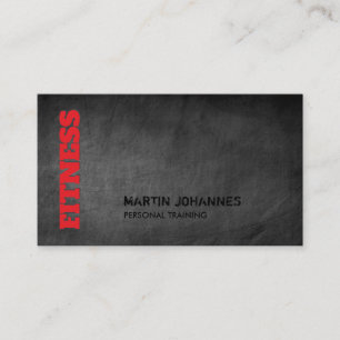 Tafel Fitness Personal Trainer Modern Scharf Visitenkarte