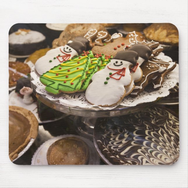 Tafel frischer Weihnachtskekse Mousepad (Vorne)