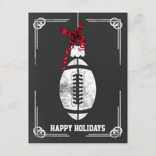 Tafel Fußballspieler Weihnachtskarten Feiertagspostkarte