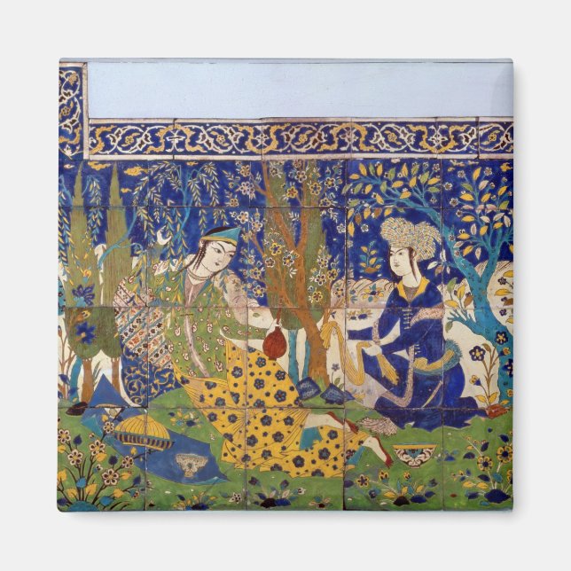 Tafel glasierter Steingut Fliesen, Isfahan Magnet (Vorne)