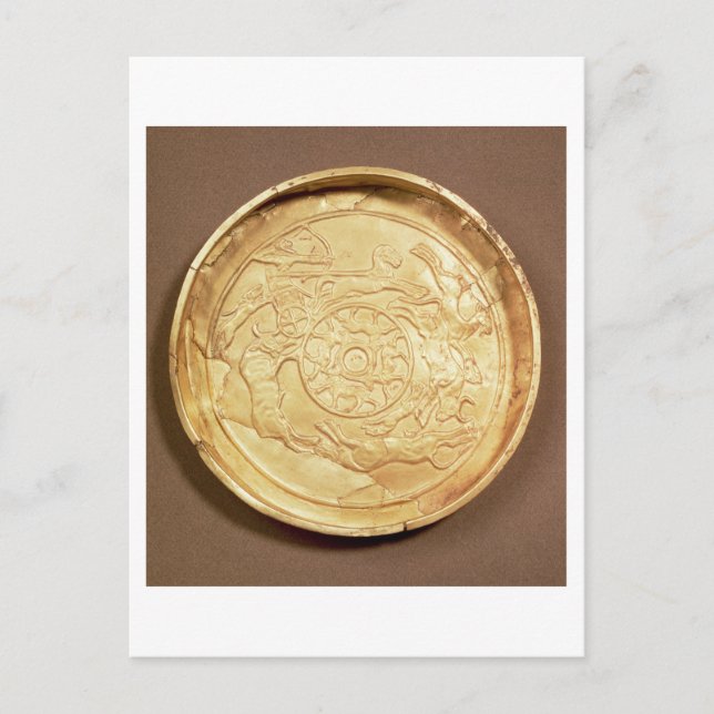 Tafel (Gold) Postkarte (Vorderseite)