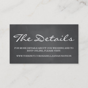 Tafel-Hintergrund-Hochzeits-Website-Einschließung Begleitkarte