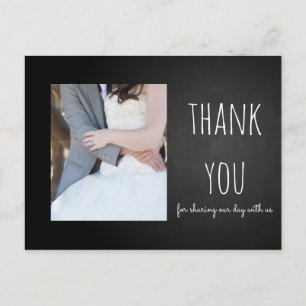 Tafel-Hochzeit-Dankeschön-Foto Postkarte