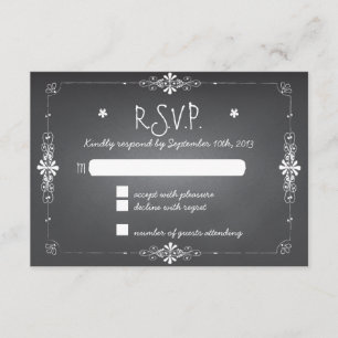 Tafel-Hochzeit UAWG Wartekarte RSVP Karte