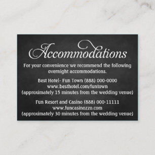 Tafel-Hochzeits-Anpassung - Empfangs-Karten Begleitkarte