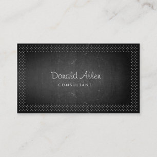 Tafel-Kreide-Retro Schiefer-berufliches punktiert Visitenkarte
