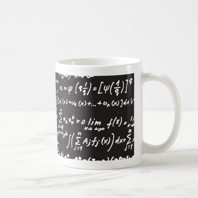 Tafel-Mathe-Gleichungen Tasse (Rechts)