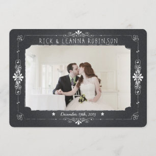 Tafel-Maurer-Glas-Hochzeits-Foto danken Ihnen zu Dankeskarte