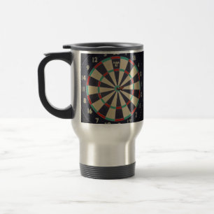 Tafel mit Dart in Bullseye, Reisebecher