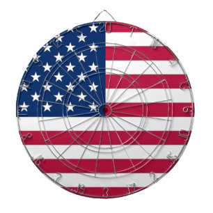 Tafel mit der Flagge der USA Dartscheibe