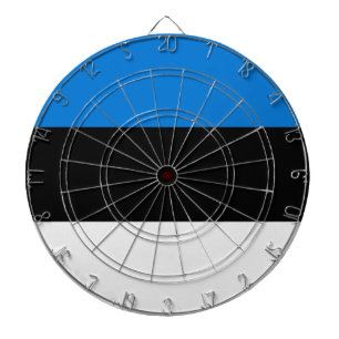 Tafel mit der Flagge Estlands Dartscheibe