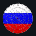 Tafel mit der Flagge Russlands Dartscheibe<br><div class="desc">Patriotische Tafel mit der Flagge Russlands. Dieses Produkt ist anpassbar.</div>