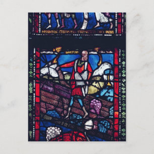 Tafel mit der Parabel der Dusche Postkarte