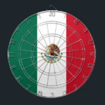Tafel mit Flagge Mexikos Dartscheibe<br><div class="desc">Erhöhen Sie Ihr Spielzimmer mit unserem einzigartigen Dartboard mit der Flagge Mexikos! Dieses mit viel Liebe zum Detail gestaltete Dartboard zelebriert Mexikos reichhaltiges kulturelles Erbe. Das Design zeigt stolz die ikonischen Trifarben Grün, Weiß und Rot mit dem nationalen Wappen in der Mitte und symbolisiert Mexikos Geschichte, Einheit und Stolz. Egal,...</div>