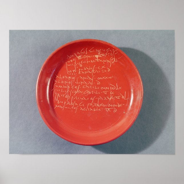 Tafel mit keltischem Text, 1. bis 2. Jahrhundert Poster (Vorne)