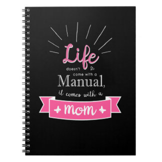 "Tafel" Notizbuch mit einem Zitat für Mama Notizblock