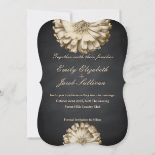 Tafel Schultafel Gänseblümchen inspirierte Hochzei Save The Date