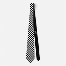 Tafel - Schwarz-weiß - Emo - Neck Tie Krawatte