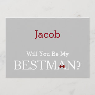 Tafel sind Sie mein Bestman? Einladung