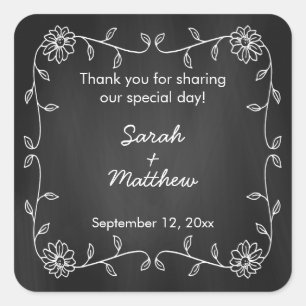 Tafel Sonnenblumen Gastgeschenk Hochzeit Sticker