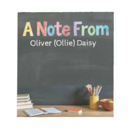 Tafel-Style-Lehrer-Post-it-Notizen Notizblock