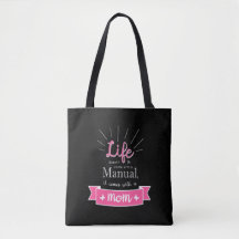 "Tafel"-Tasche mit einem Zitat für Mama
