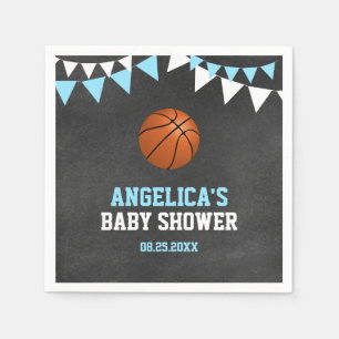 Tafel trägt BASKETBALL Thema-Babyparty zur Schau Serviette
