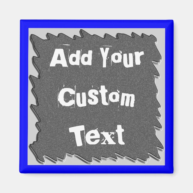 Tafel und Wild Border schneiden Coolen Magnet ab (Vorne)