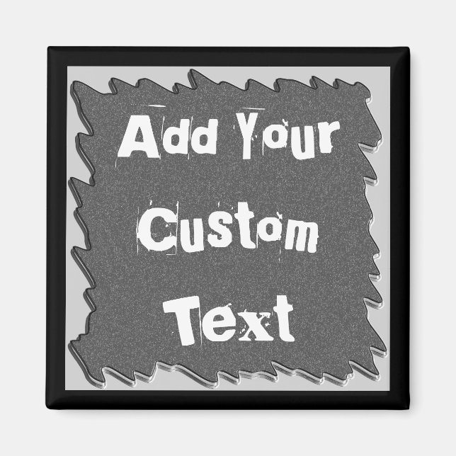 Tafel und Wild Border schneiden Coolen Magnet ab (Vorne)