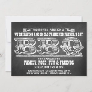 Tafel Vater-Tag Grillparty-Einladungen Einladung