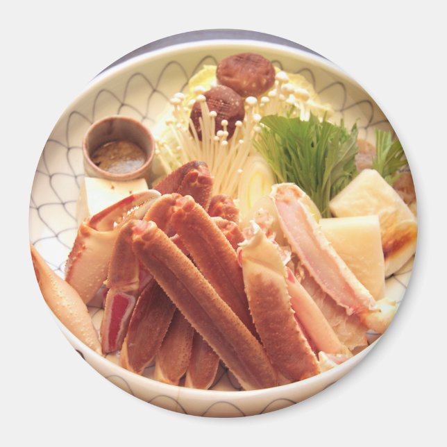 Tafel von Crab Legs Food Magnet (Vorne)
