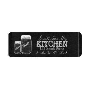 Tafel-Weckglas-Adressen-Etikett