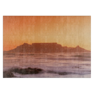 Tafelberg bei Sonnenuntergang, Bloubergstrand Schneidebrett