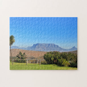 Tafelberg Blick Gras in Kapstadt Puzzle