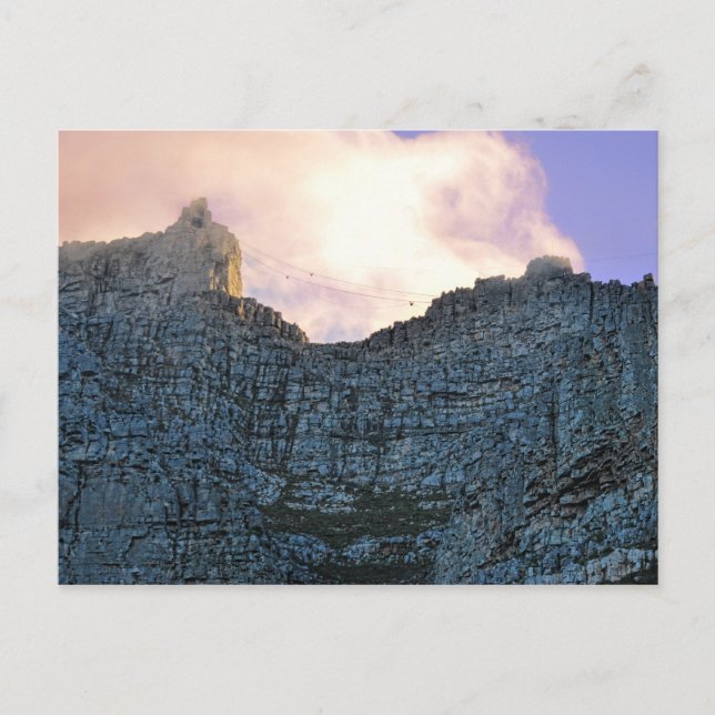 Tafelberg in Kapstadt Postkarte (Vorderseite)