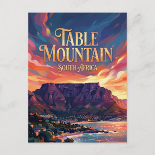 Tafelberg Südafrika Postkarte