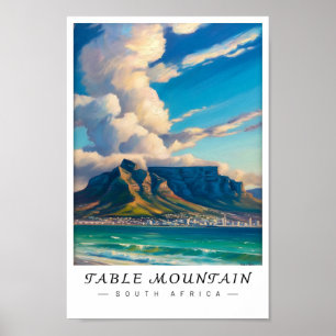 Tafelberg Südafrika Wandkunst, Kapstadt Po Poster