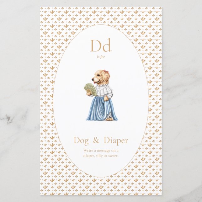 Tafelbeschilderung - Windeln (Vorderseite)