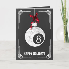 Tafelbillard Weihnachtskarten Feiertagskarte