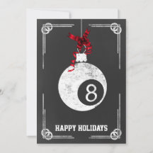 Tafelbillard Weihnachtskarten