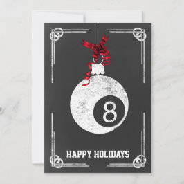 Tafelbillard Weihnachtskarten Feiertagskarte