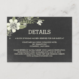 Tafelblumen Hochzeitskarten Begleitkarte