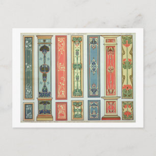 Tafeldesigns, Platte XII aus "Moderne Ornamente" p Postkarte