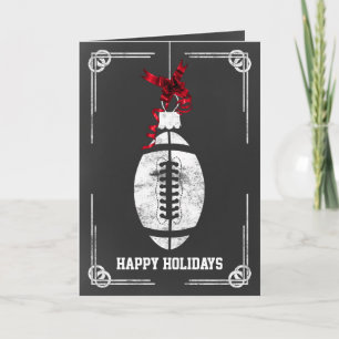 Tafelfußballspieler Weihnachtskarten Feiertagskarte